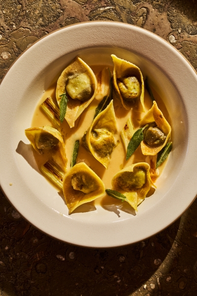 Hand made ravioli at The Lodge