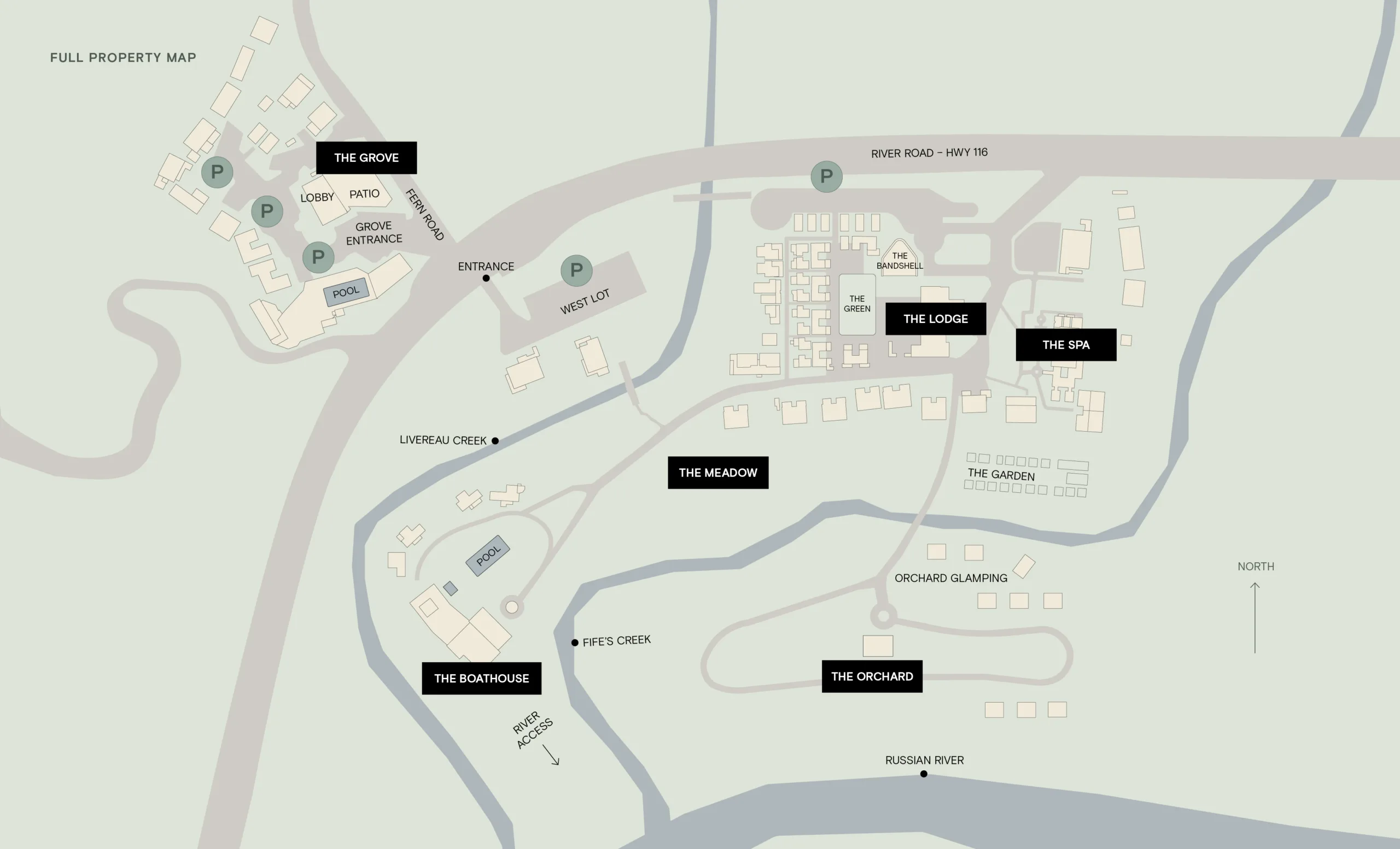Dawn Ranch Full Property Map