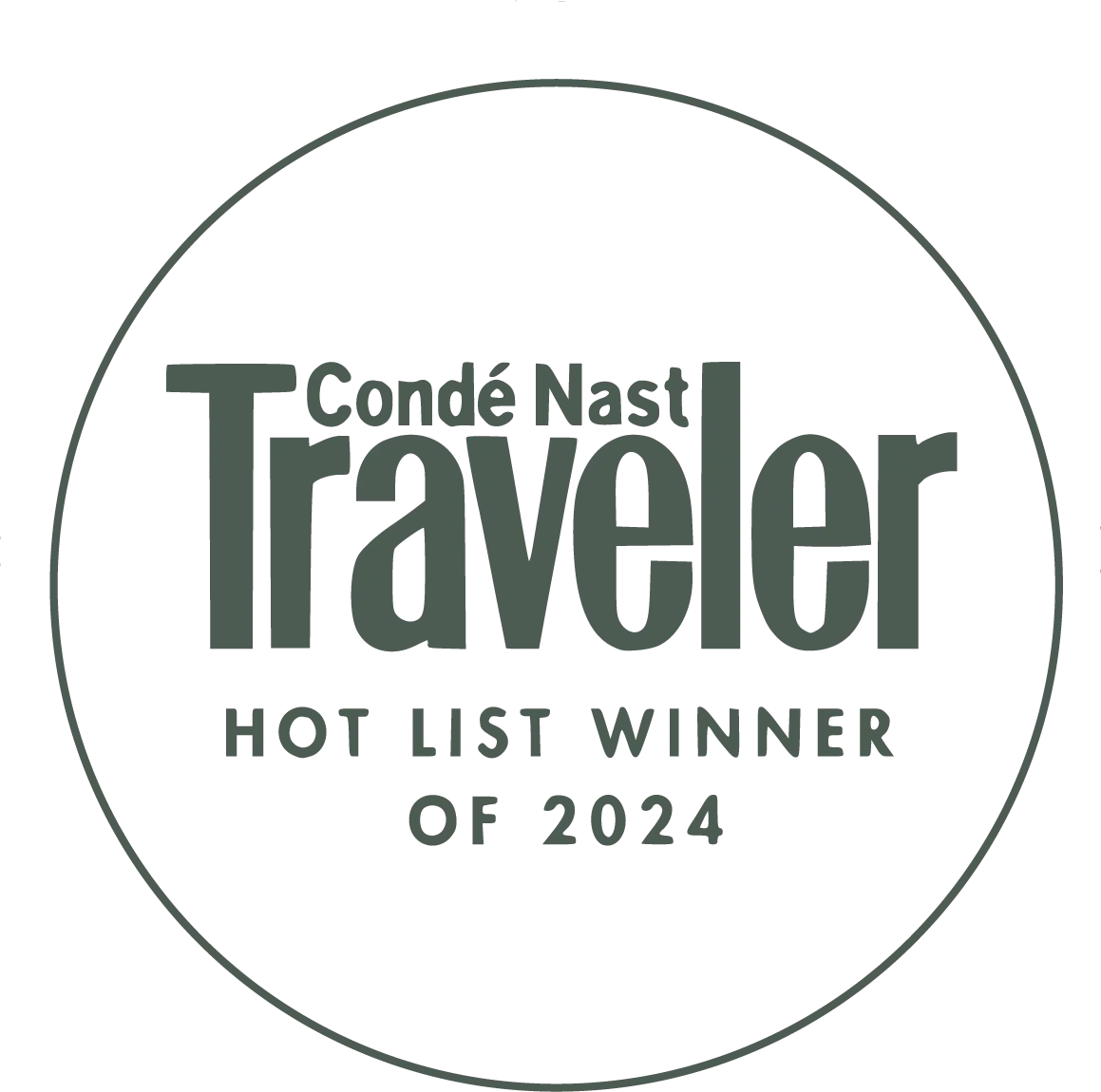 Conde Nast Traveler Hot List Winner Badge